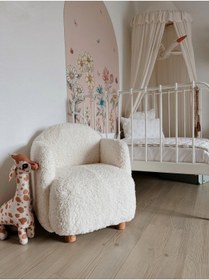 Resim Breda Home Concept Teddy Ahşap Ayaklı Çocuk Bebek Koltuğu Sandalyesi 