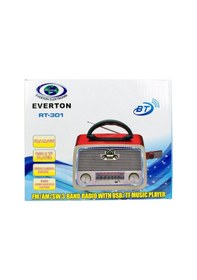 Resim Everton Rt-301 Bluetooth Usb-Sd-Fm Nostaljik Radyo Müzik Kutusu 