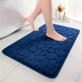 Resim 1 Adet Hızlı Kuruyan Kaymaz Tabanlı Yumuşak ve Rahat Banyo Paspası - Makinede Yıkanabilir, Hafıza Köpükli Duş Halısı, Banyo Aksesuarları 