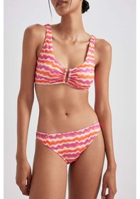 Resim Defacto Fall in Love Regular Fit Desenli Bikini Alt A9239AX23HSPN615 Pembe 
