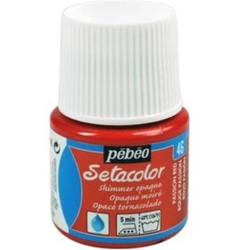 Resim Pebeo Setacolor Shimmer Pırıltılı Opak Kumaş Boyası 46 Passıon 
