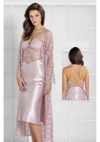 Resim Pierre Cardin 6270 Ipek Saten 6 Lı Sabahlık Pijama Set Takım 