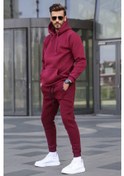 Resim Bordo Kapşonlu Basic Eşofman Takımı 5905 Bordo Madmext