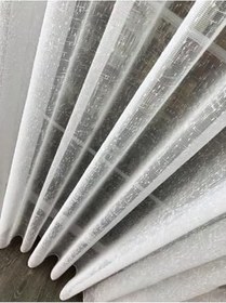 Resim Ev Depo Home Taç Normal Pile Puanlı Keten Tül Perde Tek Kanat MNTPUANLINORMAL, Ekru, 310 x 260 