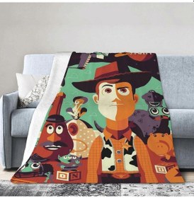 Resim Oyuncak Hikayesi Çizgi Film Battaniye Yatak Örtüsü Oda Dekoru Yatak Kanepesi İçin Flanel Battaniyeler D Siyah 