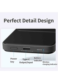 Resim Rock P83 5000 Mah Pd 20w Magsafe Uyumlu Standlı Powerbank Siyah 