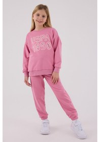 Resim U.S. Polo Assn. U.s. Polo Assn Kız Çocuk Pembe Eşofman Takımı 5274-48841 Pembe 