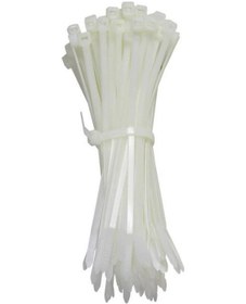 Resim Kablo Bağı Plastik Cırt Kelepçe 4.8X300 Mm 30Cm Beyaz 100 Adet 