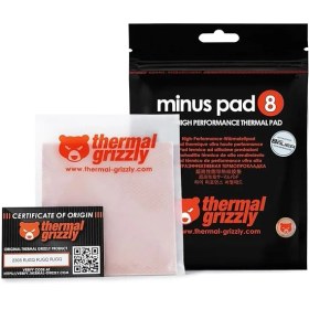 Resim Misda Store Thermal Grizzly Minus Pad 8- Silikonlu, Kendinden Yapışkanlı, Termal Iletken Termal Ped - Bilgisayarın Veya Konsolun Isıtma Elemanlarını Isıtır ve Soğutur (100 × 100 × 0,5 Mm) 