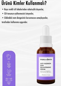 Resim Maruderm Leke Karşıtı Ve Beyazlatıcı Cilt Bakım Serumu 30 ML 