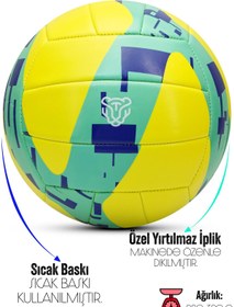 Resim Telvesse VT800 Spike Voleybol Topu Yumuşak Doku Semi-Pro İç-Dış Mekan Soft Touch 300 g No:5 