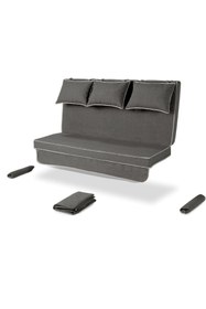 Resim Erinöz Salıncak Minder Takımı 3 Kişilik (Süngerli) - Salvia - Kırçıllı Gri 