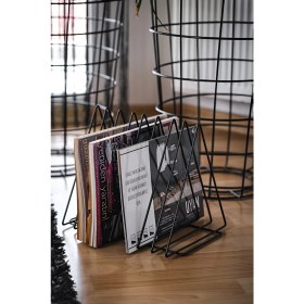 Resim Bye Concept & More Metal Dergilik ve Klasör Ayracı Çok Amaçlı Üçgen Dergilik Masa Üstü Organizer 