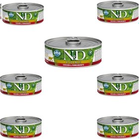 Resim N&D Prime Tavuk ve Narlı Yetişkin Kedi Konservesi 7 x 70 G 