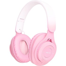 Resim NSMTECH Zore M6 Plus Ayarlanabilir ve Katlanabilir Kulak Üstü Bluetooth Kulaklık-Pembe 