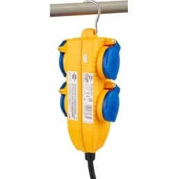 Resim Brennenstuhl Power-Block Serisi 4 Soketli 230V/16A IP54 Dış Mekana Uygun Fiş Ucu ( Kablosuz ) 