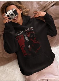 Resim Sevbano Tasarım Uchiha Itachi Naruto Baskılı Unisex Oversize Anime Karakt Siyah 