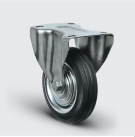 Resim EZ02SPR150 Sabit Maşalı Tablalı Kauçuk Kaplı Tekerlek 