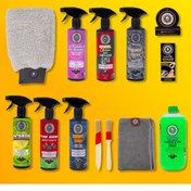 Resim BELLA CAR CARE 13’lü Set Araç Araba Yıkama Oto Bakım Temizlik Ürünleri Premium Full Set Temizlik Seti 
