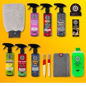 Resim BELLA CAR CARE 13’lü Set Araç Araba Yıkama Oto Bakım Temizlik Ürünleri Premium Full Set Temizlik Seti 