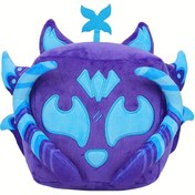 Resim Blox Peluş Oyuncak - Mor Anime Oyun Yastığı, Mavi Detaylarla, Çocuklar İçin Sevimli Karikatür Karakter Dolu Hayvan, Doğum Günü ve Noel Hediyesi, Yumuşak Puf Doku, Yatak Odası Dekoru İçin Mükemmel 