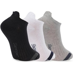 Resim Slazenger Jadex 3 Lü Erkek Siyah / Beyaz Çorap Siyah / Beyaz 