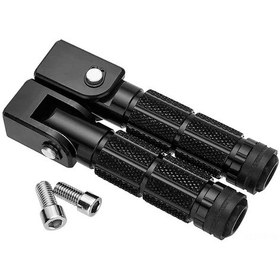 Resim Xiyyadms 8mm Evrensel Motosiklet Katlanır Ayak Pedalları - Alüminyum Alaşım, Dayanıklı Ve Paslanmaz 