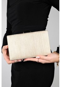 Resim Luvishoes Yadaya Altın Çizgili Kadın Abiye Çanta Çok Renkli 