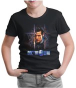 Resim Doctor Who Siyah Çocuk Tshirt 