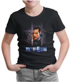 Resim Doctor Who Siyah Çocuk Tshirt 