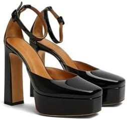 Resim Jabotter Monroe Rugan 12 Cm Platform Topuklu Ayakkabı 