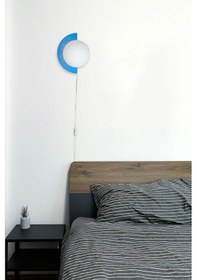 Resim Yarım Dünya Aplik Fişli Mavi 