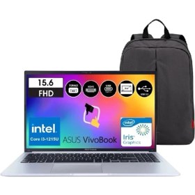 Resim Asus Vivobook 15 F1502ZA-EJ1535 Intel I3-1215U 8gb Ram 256GB SSD Windows 11 Pro Taşınabilir Bilgisayar 15,6" Fhd Snertech Çanta 
