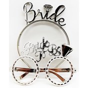 Resim Bride Yazılı Taç ve Bride To Be Yazılı Gözlük Seti Gümüş Renk 