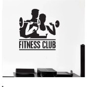 Resim Spor Fitness Kadın Erkek Fit Sticker Işyeri 