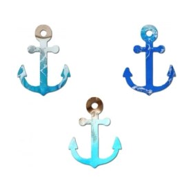 Resim Epoksi Silikon Kalıp Çoklu Deniz Çapası Delikli Kolye Anahtarlık Küpe Kalıbı 12 Li 