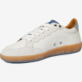 Resim Erkek Beyaz Hakiki Deri Sneaker Ayakkabı 
