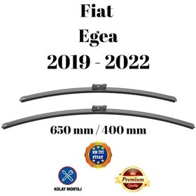 Resim Fiat Egea 2019 2020 2021 2022 Uyumlu Ön Cam Silecek Süpürgesi Takımı 650/400mm Silbak Sb2616c 