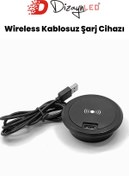 Resim DizaynLED Wireless Kablosuz Şarj Cihazı Apple Iphone - Android Uyumlu USB Bağlantı Noktası - 5W 