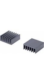 Resim Alkatronik 14X14X6MM Aluminyum Soğutucu Siyah Termal Etiket Raspberry Xbox 