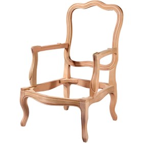 Resim Mobilya Baba Havsa Berjer Cilasız Ham Ahşap 