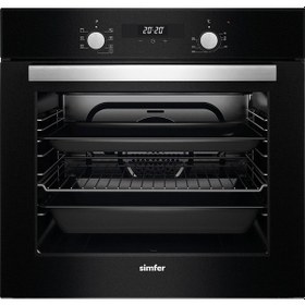 Resim Simfer 7327 60 L Cam Ankastre Fırın Siyah 