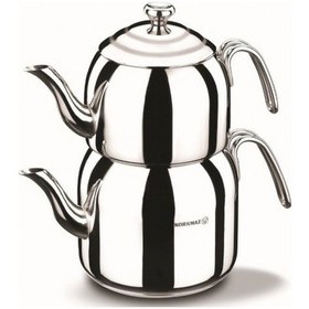 Resim Korkmaz A058 Droppa Mega Çaydanlık Takımı Gri 