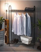 Resim TOPRAK E-TİCARET Elit 2 Metal Portmanto Ayaklı Elbise Askısı 2 Raflı Dekoratif Konfeksiyon Askılığı Uynev9016es 