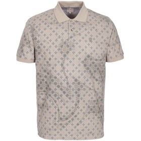 Resim Erkek Polo Yaka Tişört Vizon Slim Fit Ribanalı Kol Pamuklu Baskılı T-shirt Ncs Jeans 1252-vizon Vizon 