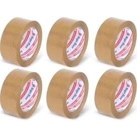 Resim Larskas 45 mm x 100 mt Kahve (Taba) Koli Bandı 24 Adet 