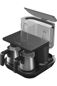 Resim Grundig Premium Çelik Cezveli Otomatik Su Hazneli Közde Türk Kahvesi ve Türk Kahvesi Makinesi 