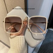 Resim 2025 Yeni Moda Kadınlar için Büyük Çerçeveli Gözlük, Yuvarlak Yüz Uygun, Aile ve Arkadaşlar için İdeal Hediye 