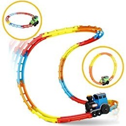 Resim Kutulu Pilli Takla Atan Tren Seti 