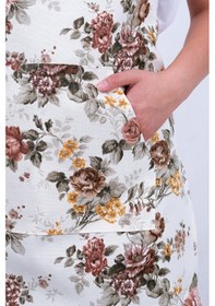 Resim Petra Mutfak Önlüğü Kahve Gül 